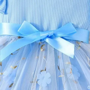 Floral Skirt with Tights for Cute Baby Girl Outfits Hover Image